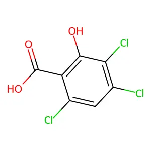 3,4,6-三氯-2-羟基苯甲酸 structure