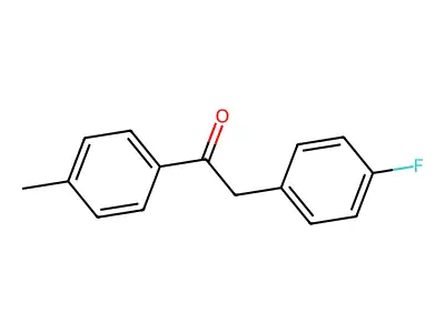 2-(4-Fluorophenyl)-1-(4-methylphenyl)ethan-1-one structure