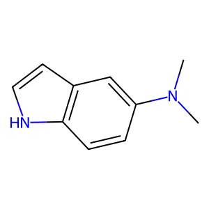 Indole, 5-(dimethylamino)- structure
