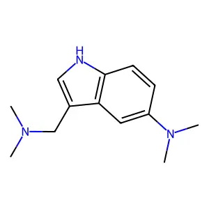 Indole, 5-(dimethylamino)-3-((dimethylamino)methyl)- structure