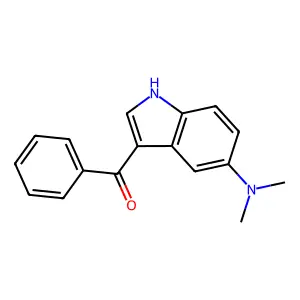 5-二甲氨基-3-吲哚基苯基酮 structure