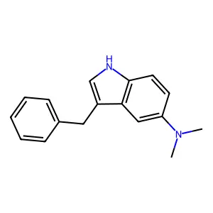 Indole, 3-benzyl-5-(dimethylamino)- structure