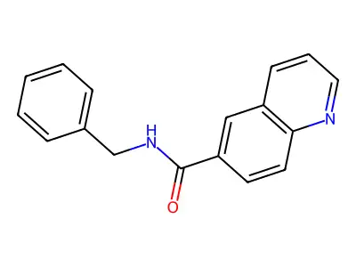 N-benzylquinoline-6-carboxamide structure