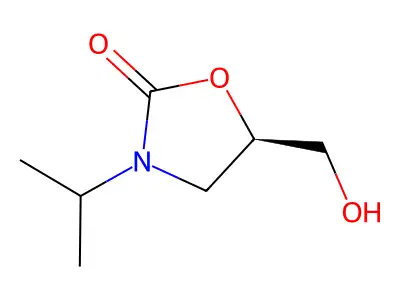 (r)-5-(Hydroxymethyl)-3-isopropyloxazolidin-2-one structure