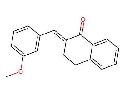 2-[(3-Methoxyphenyl)methylidene]-3,4-dihydronaphthalen-1-one structure