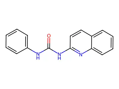 Urea, N-phenyl-N'-2-quinolinyl- structure