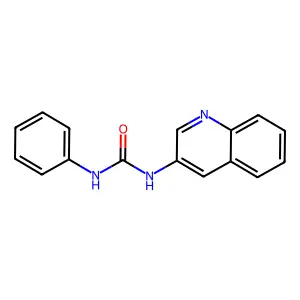 3-Phenyl-1-(quinolin-3-yl)urea structure