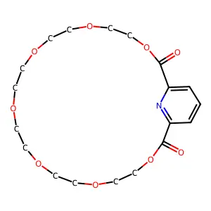 3,6,9,12,15,18,21-Heptaoxa-27-azabicyclo(21.3.1)heptacosa-1(27),23,25-triene-2,22-dione structure