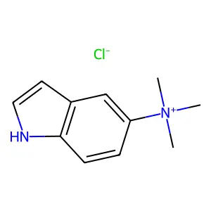 Ammonium, (5-indolyl)trimethyl-, chloride structure