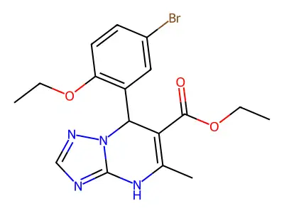 ethyl 7-(5-bromo-2-ethoxyphenyl)-5-methyl-4,7-dihydro[1,2,4]triazolo[1,5-a]pyrimidine-6-carboxylate structure