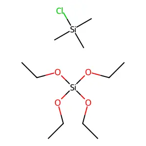 chloro(trimethyl)silane;tetraethyl silicate structure