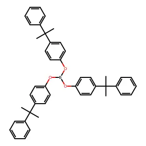 Phenol, 4-(1-methyl-1-phenylethyl)-, 1,1',1''-triester with boric acid (H3BO3) structure