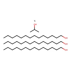 Titanium, (2-propanolato)tris(1-tetradecanolato)-, (T-4)- structure