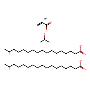 Titanium, bis(isooctadecanoato-kappaO)(2-propanolato)(2-propenoato-kappaO)- structure