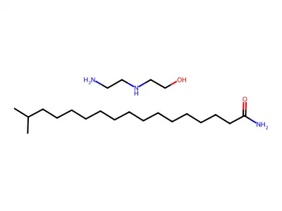 N-(2-aminoethyl)-N-(2-hydroxyethyl)-16-methylheptadecanamide structure
