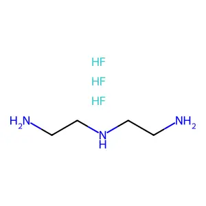 N-(2-ammonioethyl)ethane-1,2-diammonium trifluoride structure