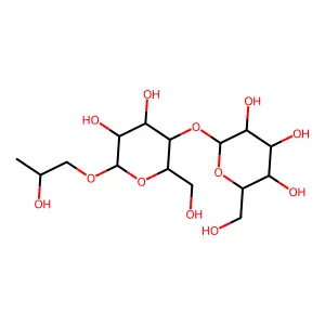 alpha-D-Glucopyranoside, 2-hydroxypropyl 4-O-beta-D-glucopyranosyl- structure