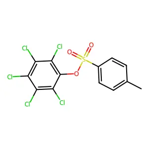 Pentachlorophenyl 4-methylbenzene-1-sulfonate structure