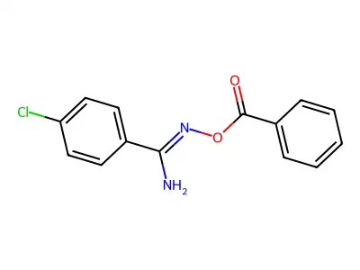 N'-(Benzoyloxy)-4-chlorobenzene-1-carboximidamide structure