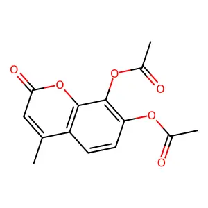 7,8-Diacetoxy-4-methylcoumarin structure