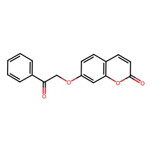 7-(2-oxo-2-phenylethoxy)-2H-chromen-2-one structure