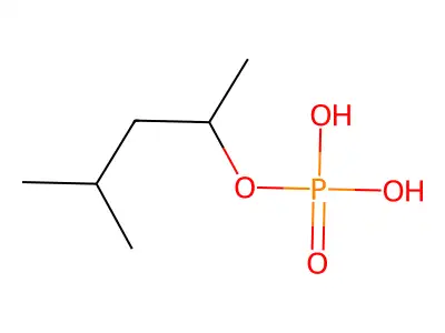 4-甲基戊-2-醇;磷酸 structure