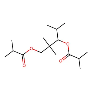 2,2,4-Trimethyl-1,3-pentanediol diisobutyrate structure