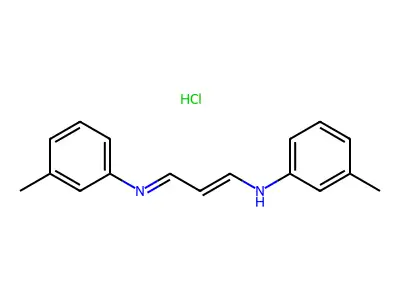 N-[3-[(M-Tolyl)amino]allylidene]-M-toluidine monohydrochloride structure