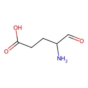 谷氨酸-1-半醛 structure