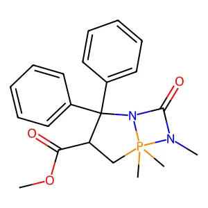 methyl 5,5,6-trimethyl-7-oxo-2,2-diphenyl-1,6-diaza-5 structure