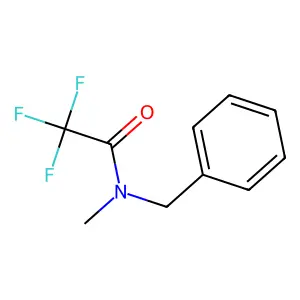 N-benzyl-2,2,2-trifluoro-N-methylacetamide structure
