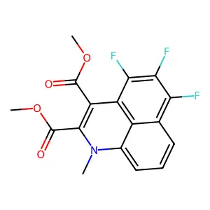 1H-Benzo[de]quinoline-2,3-dicarboxylic acid, 4,5,6-trifluoro-1-methyl-, dimethyl ester structure