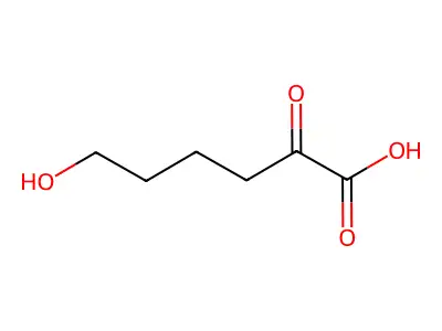 6-Hydroxy-2-oxohexanoic acid structure