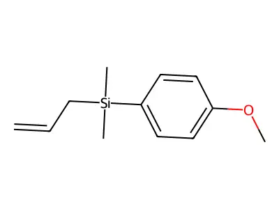 Allyl(4-methoxyphenyl)dimethylsilane structure