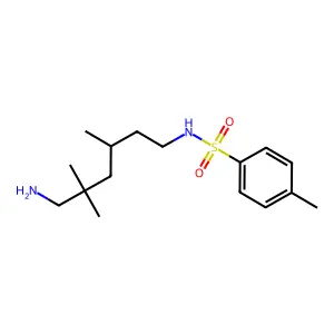 Benzenesulfonamide, N-(6-amino-3,5,5-trimethylhexyl)-4-methyl- structure