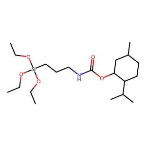 薄荷基N-(3-三乙氧基硅丙基)氨基甲酸酯 structure