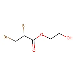 2-Hydroxyethyl 2,3-dibromopropionate structure