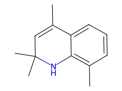 2,2,4,8-Tetramethyl-1,2-dihydroquinoline structure