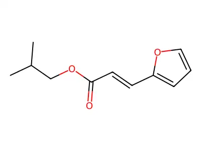 Isobutyl beta-2-furylacrylate structure