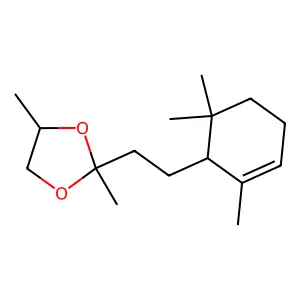 1,3-Dioxolane, 2,4-dimethyl-2-[2-(2,6,6-trimethyl-2-cyclohexen-1-yl)ethyl]- structure