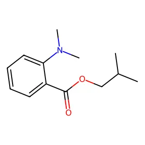 Benzoic acid, 2-(dimethylamino)-, 2-methylpropyl ester structure