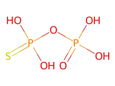 Monothiopyrophosphoric acid structure