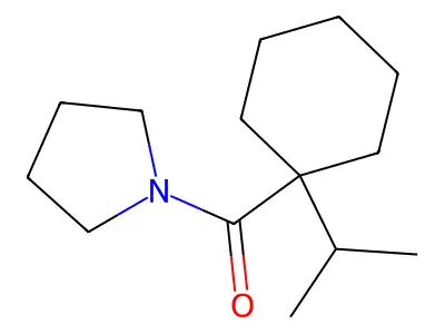 1-((1-(Isopropyl)cyclohexyl)carbonyl)pyrrolidine structure