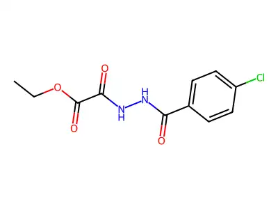 Ethyl 2-[2-(4-chlorobenzoyl)hydrazino]-2-oxoacetate structure