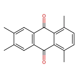1,4,6,7-Tetramethylanthracene-9,10-dione structure