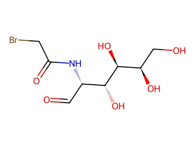 Galactose, 2-deoxy-2-(bromoacetamido)-, D- structure