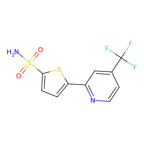 5-[4-(Trifluoromethyl)-2-pyridinyl]thiophene-2-sulfonamide structure