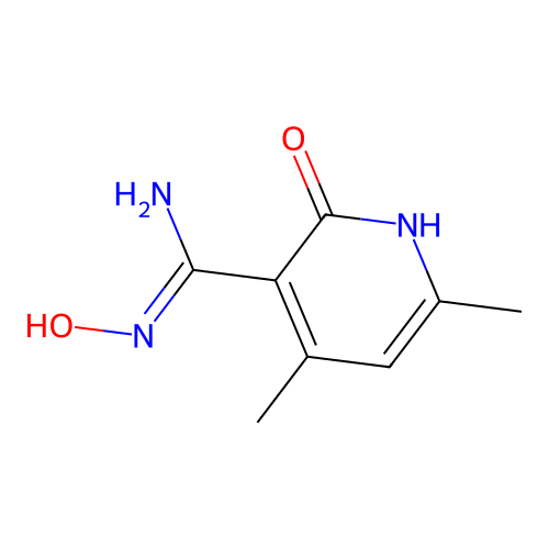 N-Hydroxy-4,6-dimethyl-2-oxo-1,2-dihydropyridine-3-carboximidamide structure