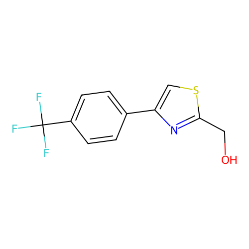 2-Thiazolemethanol, 4-[4-(trifluoromethyl)phenyl]- structure
