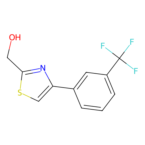 2-Thiazolemethanol, 4-[3-(trifluoromethyl)phenyl]- structure